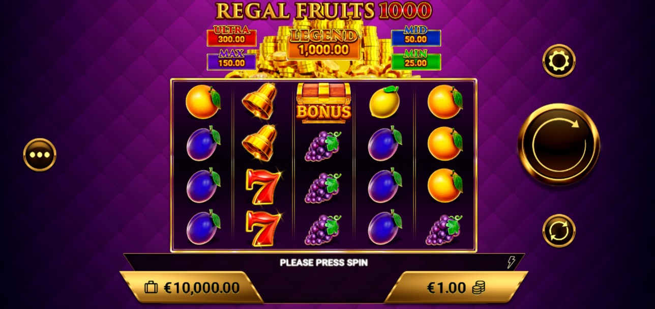 Regal Fruits 1000 Game