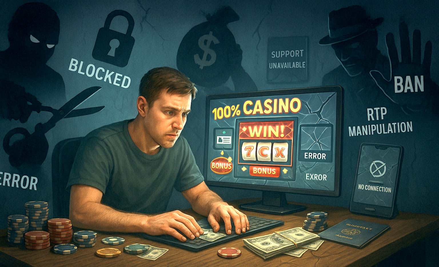 Quais os riscos de jogar num casino da lista negra