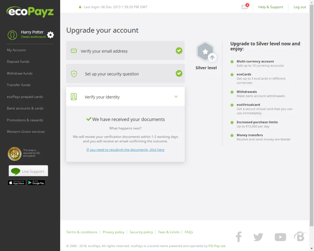 Jogo Online em Portugal com ecoPayz